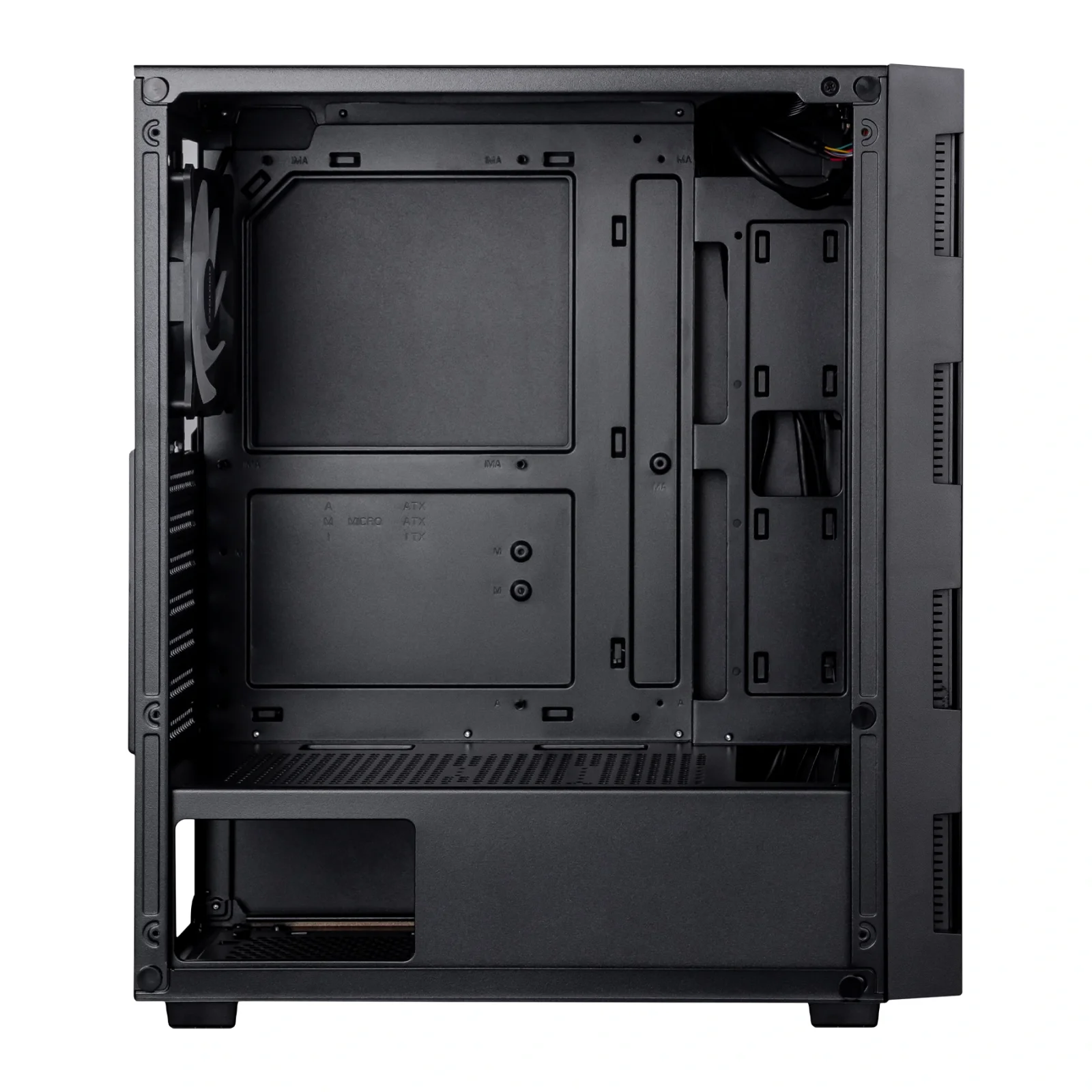 Корпус Prologix E114 Tempered Glass Black, E114 Black UA