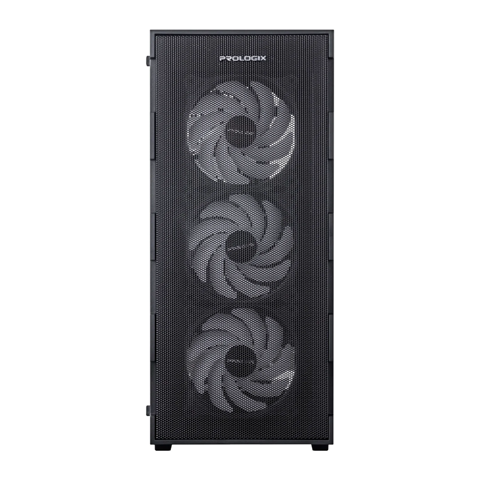 Корпус Prologix E115 Tempered Glass&Mesh Black, E115 Black UA