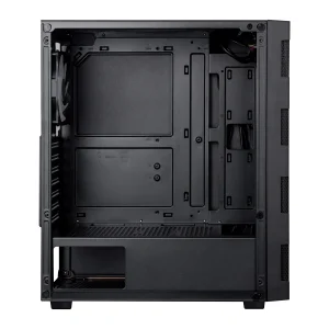 Корпус Prologix E115 Tempered Glass&Mesh Black, E115 Black UA
