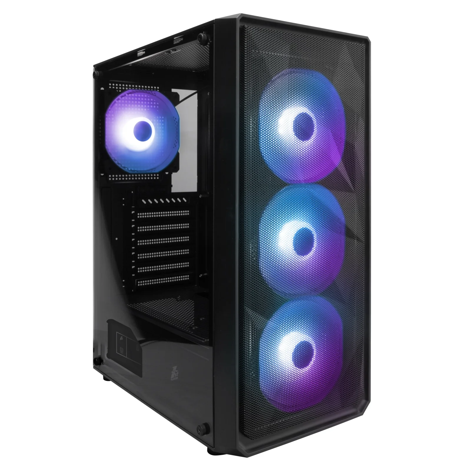 Корпус 1stPlayer FD3-4F2(AP)-BK Black без БЖ UA