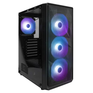 Корпус 1stPlayer FD3-4F2(AP)-BK Black без БЖ UA