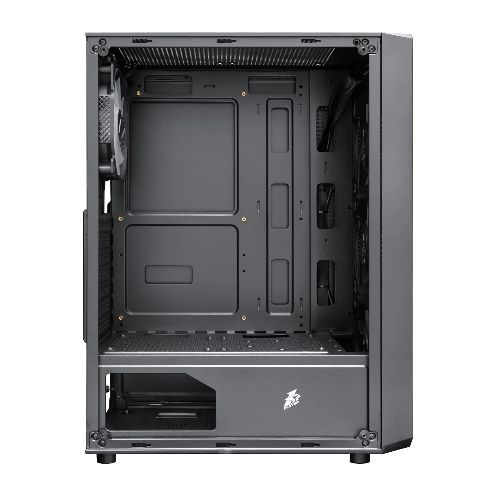 Корпус 1stPlayer FD3-4F2(AP)-BK Black без БЖ UA