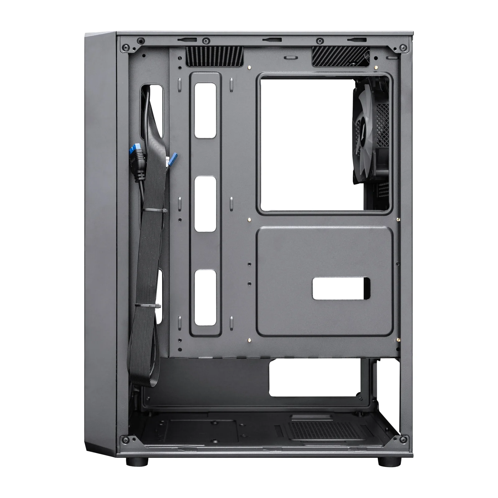 Корпус 1stPlayer FD3-4F2(AP)-BK Black без БЖ UA