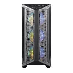 Корпус Prologix E119 Tempered Glass&Mesh Black, E119 Black UA