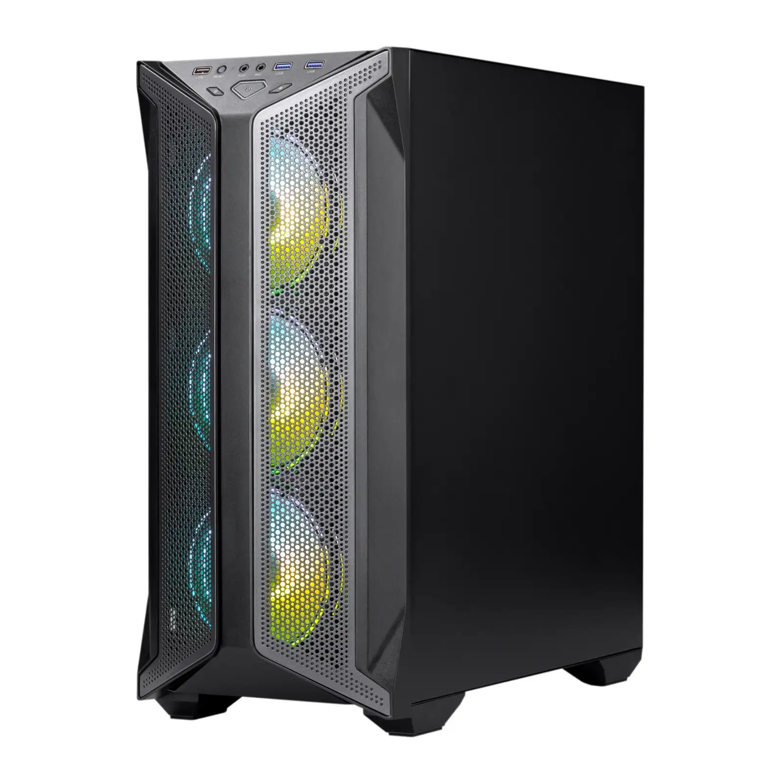 Корпус Prologix E119 Tempered Glass&Mesh Black, E119 Black UA