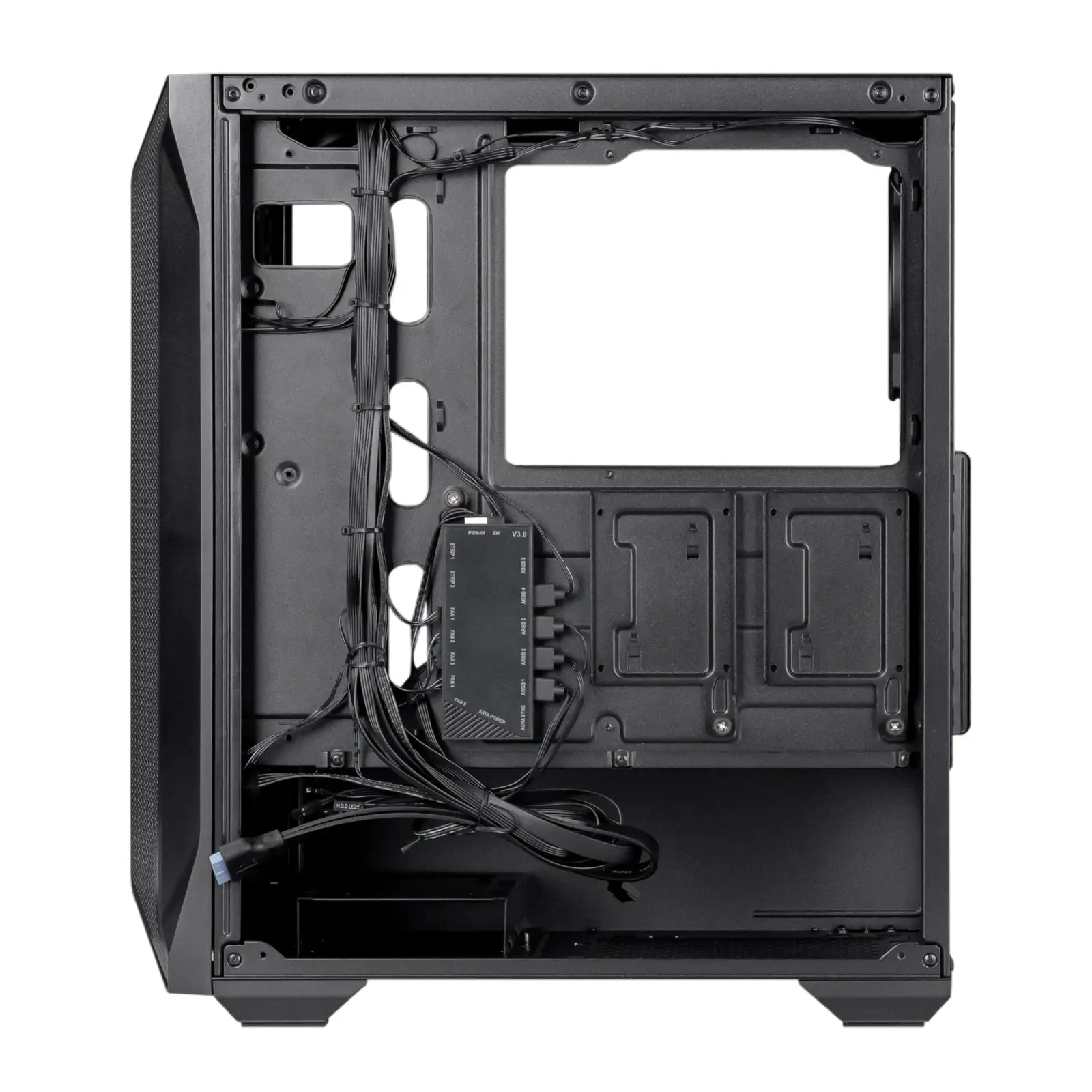 Корпус Prologix E119 Tempered Glass&Mesh Black, E119 Black UA
