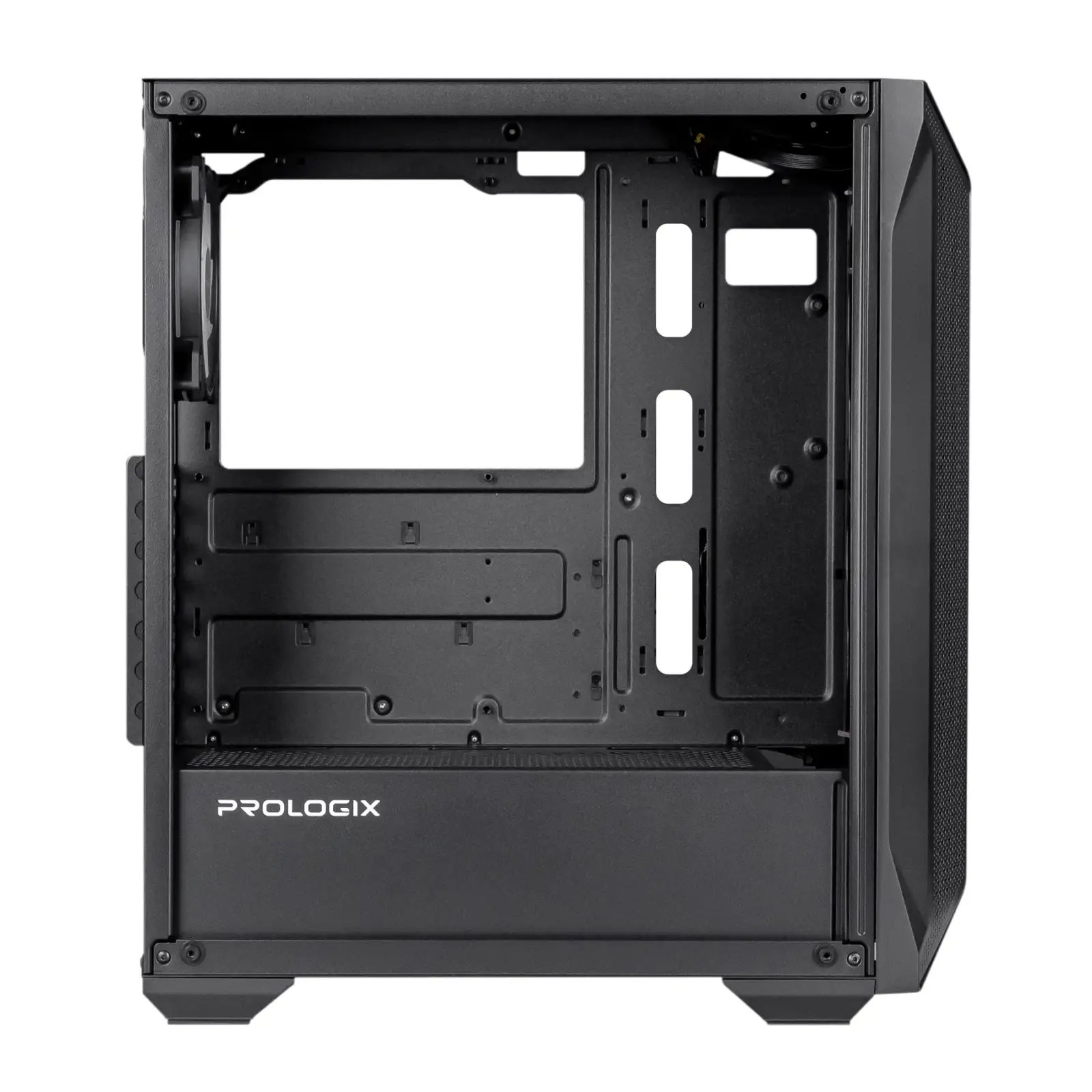 Корпус Prologix E119 Tempered Glass&Mesh Black, E119 Black UA