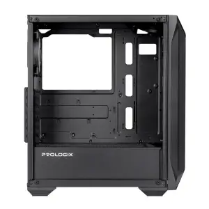 Корпус Prologix E119 Tempered Glass&Mesh Black, E119 Black UA