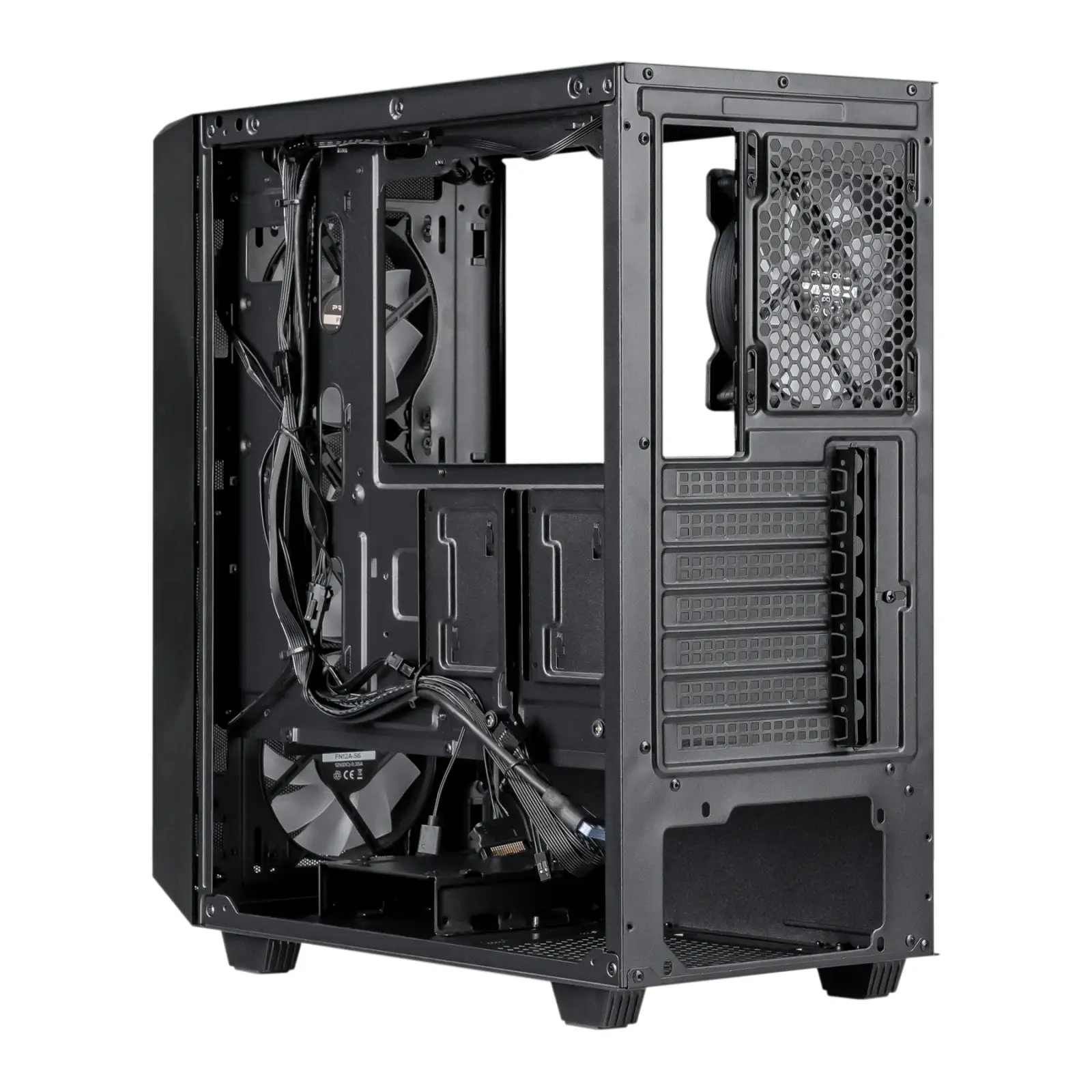 Корпус Prologix E120 Tempered Glass&Mesh Black, E120 Black UA