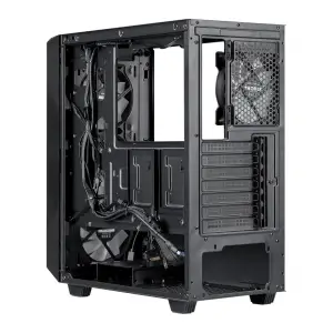 Корпус Prologix E120 Tempered Glass&Mesh Black, E120 Black UA