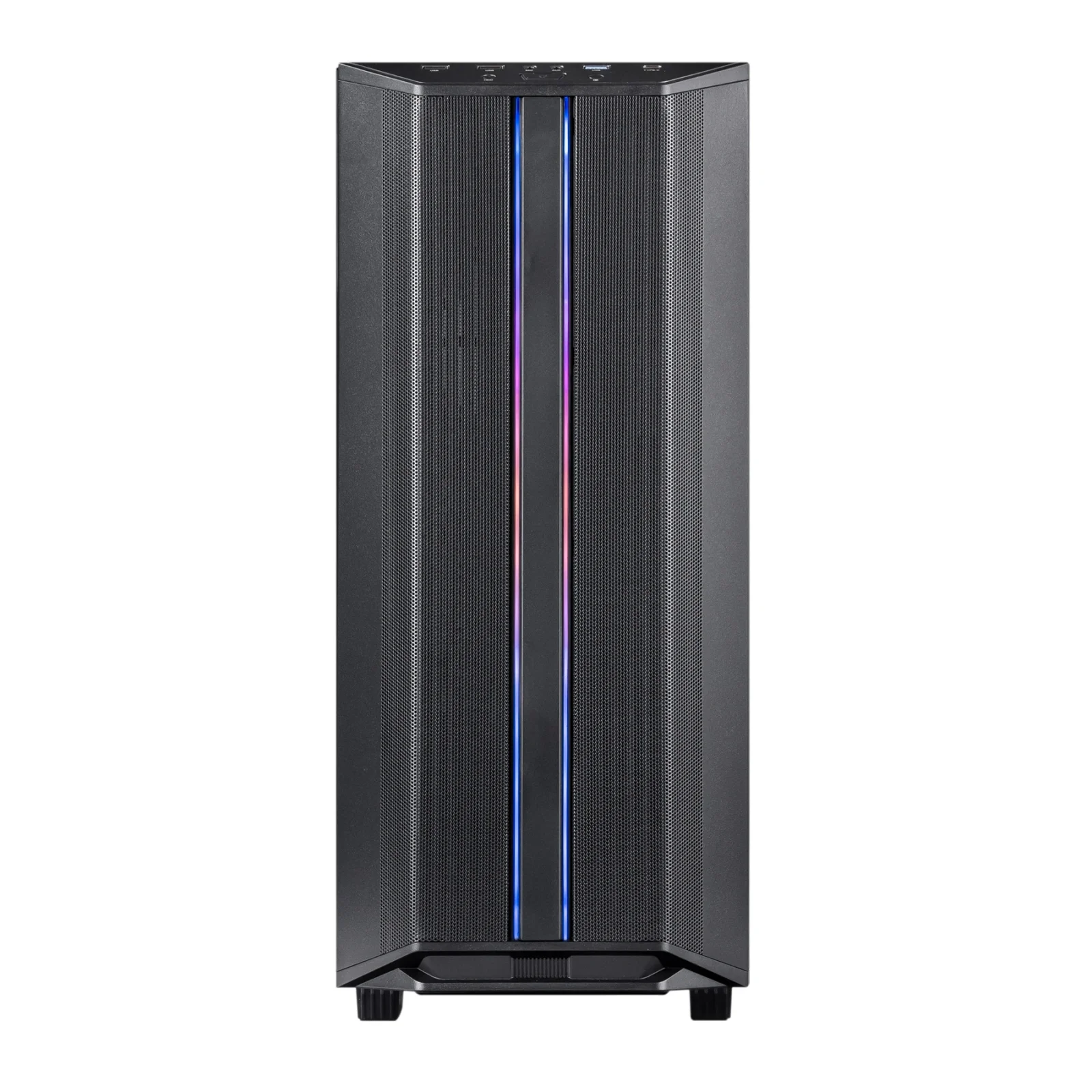 Корпус Prologix E122 Tempered Glass&Mesh Black, E122 Black UA