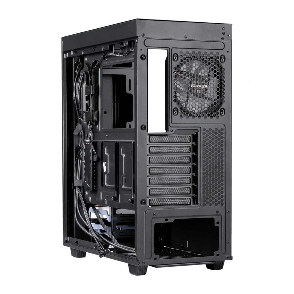 Корпус Prologix E122 Tempered Glass&Mesh Black, E122 Black UA