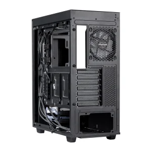 Корпус Prologix E122 Tempered Glass&Mesh Black, E122 Black UA