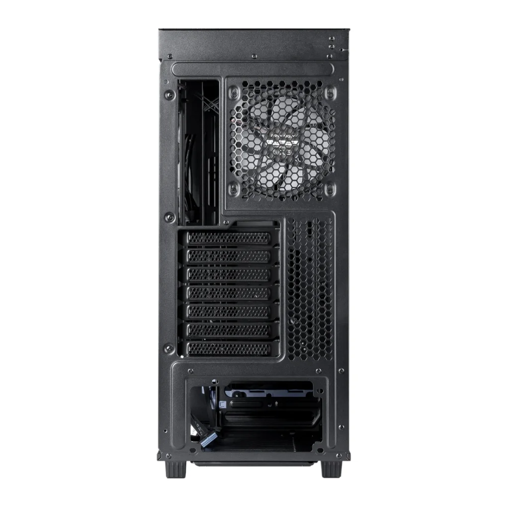Корпус Prologix E122 Tempered Glass&Mesh Black, E122 Black UA