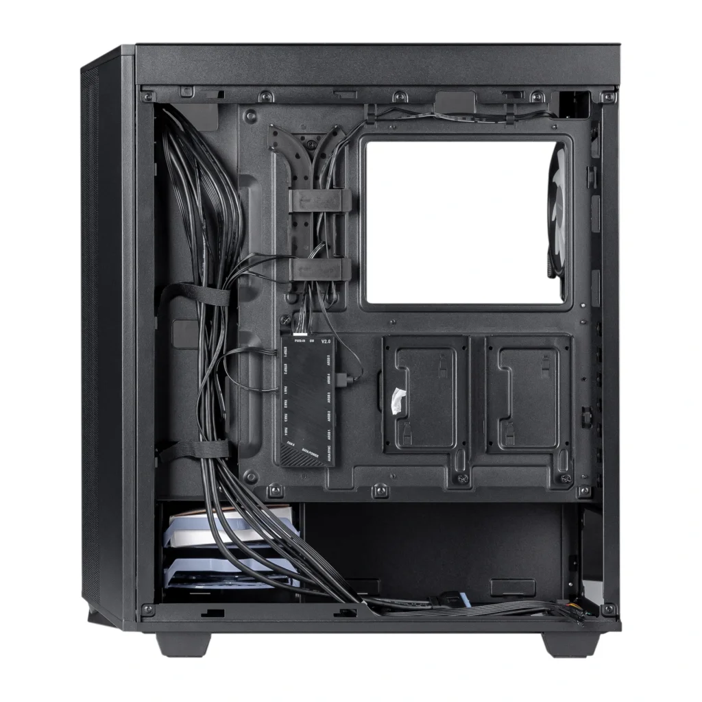 Корпус Prologix E122 Tempered Glass&Mesh Black, E122 Black UA