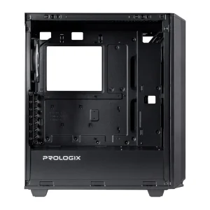 Корпус Prologix E122 Tempered Glass&Mesh Black, E122 Black UA