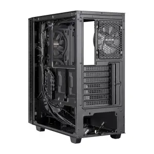 Корпус Prologix E123 Tempered Glass&Mesh Black, E123 Black UA
