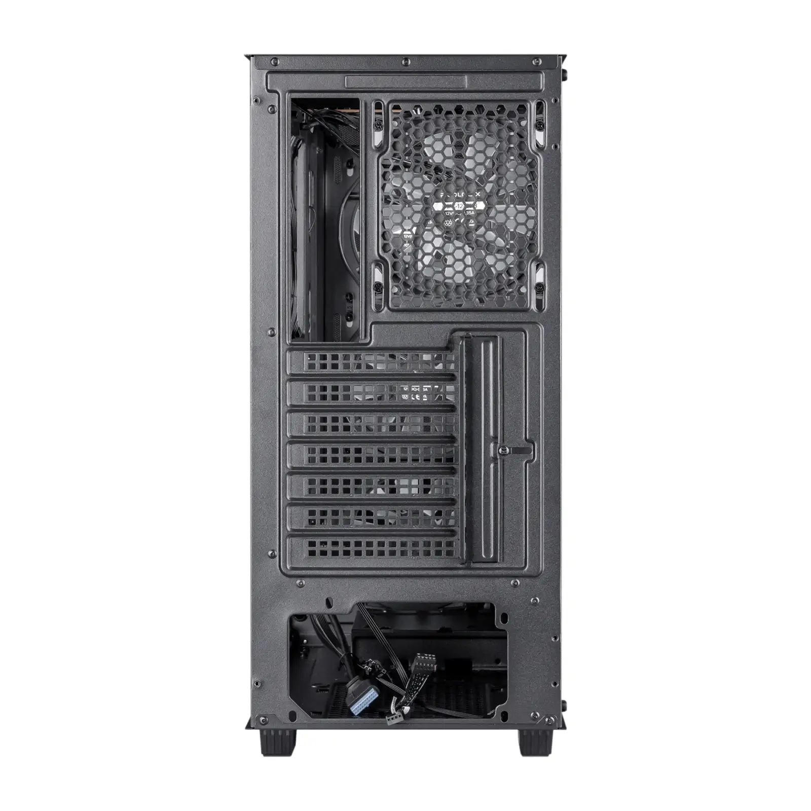 Корпус Prologix E123 Tempered Glass&Mesh Black, E123 Black UA