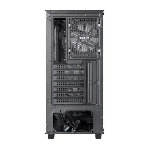 Корпус Prologix E123 Tempered Glass&Mesh Black, E123 Black UA