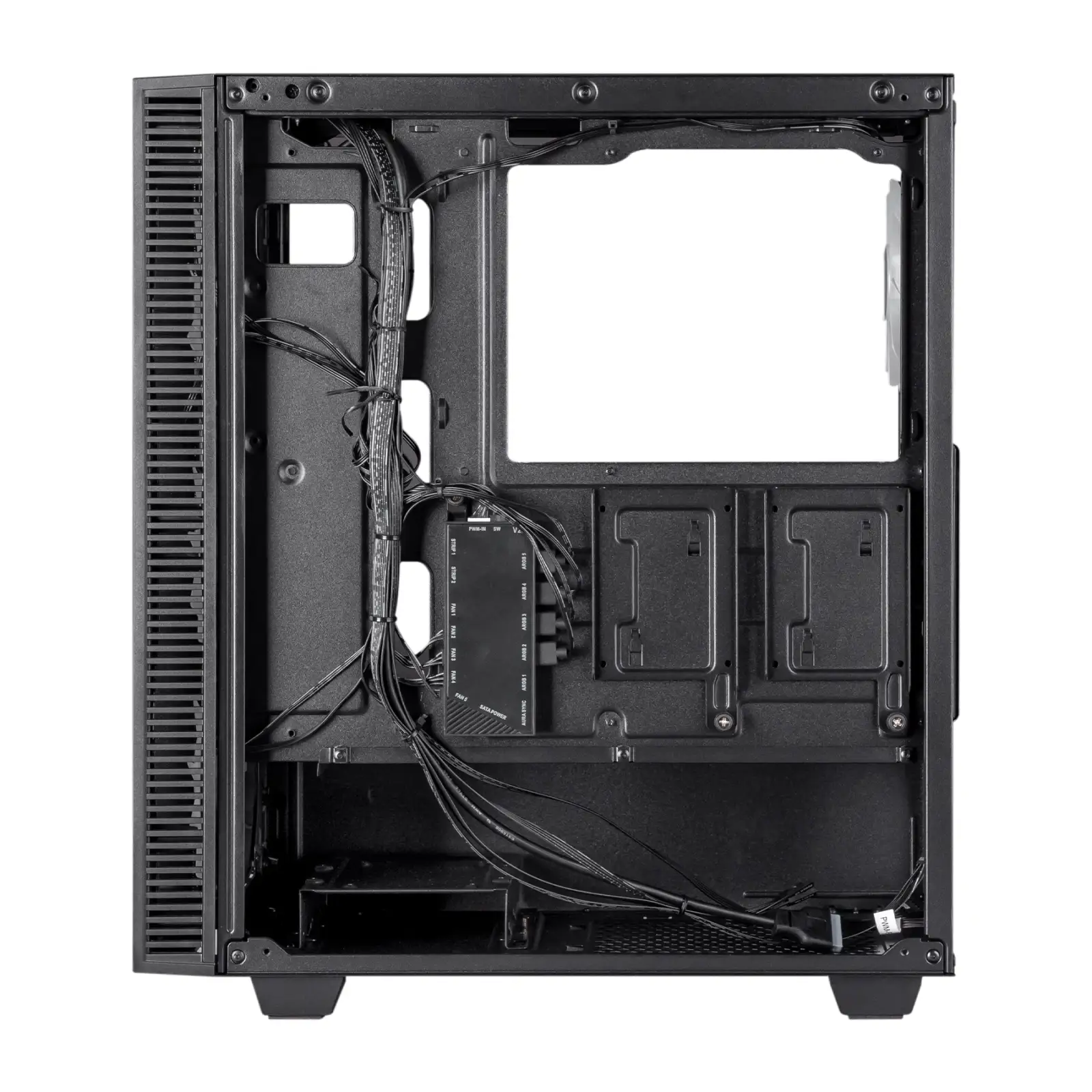 Корпус Prologix E123 Tempered Glass&Mesh Black, E123 Black UA