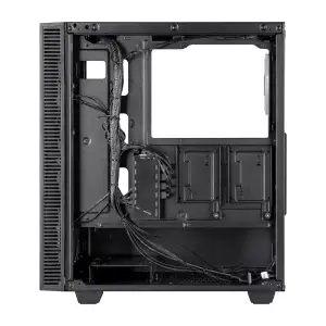 Корпус Prologix E123 Tempered Glass&Mesh Black, E123 Black UA