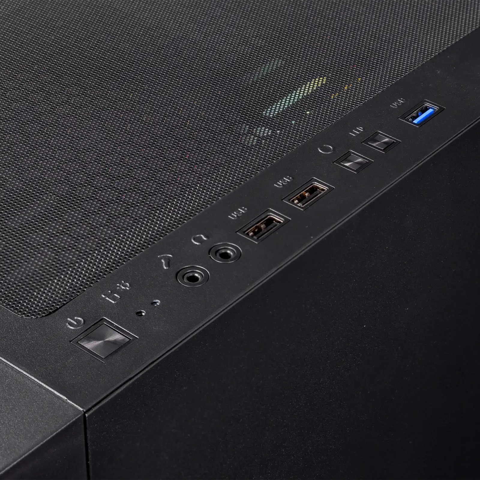 Корпус Prologix E123 Tempered Glass&Mesh Black, E123 Black UA