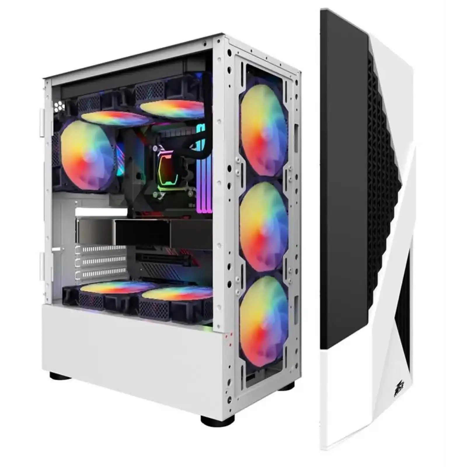 Корпус 1stPlayer F3-A-4F1 White 600W UA