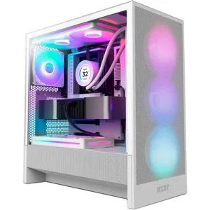 Корпус NZXT H5 Flow RGB White (CC-H52FW-R1) без БП UA