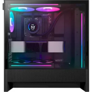 Корпус NZXT H5 Flow RGB Black (CC-H52FB-R1) без БЖ UA