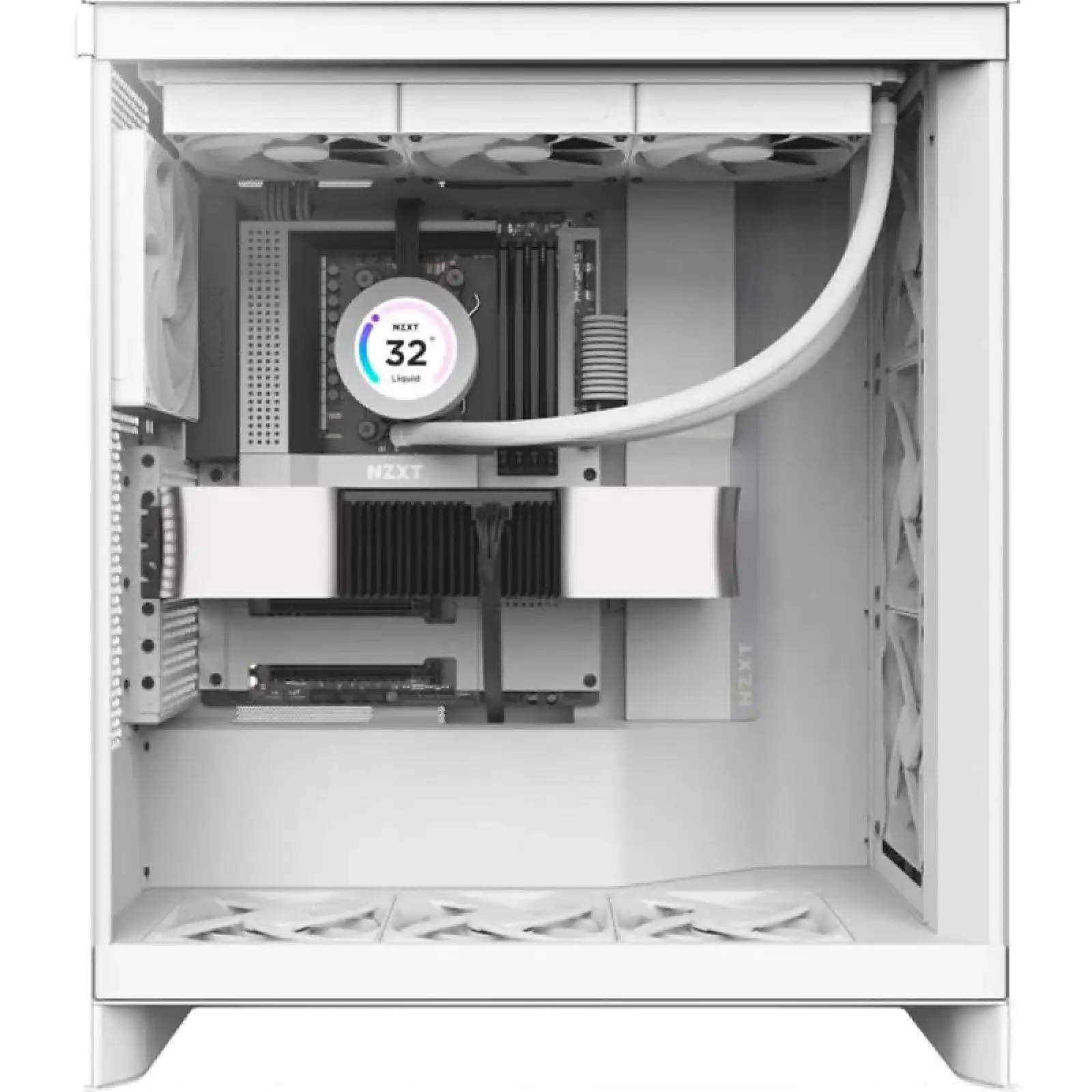Корпус NZXT H7 Flow White (CM-H72FW-01) без БЖ UA