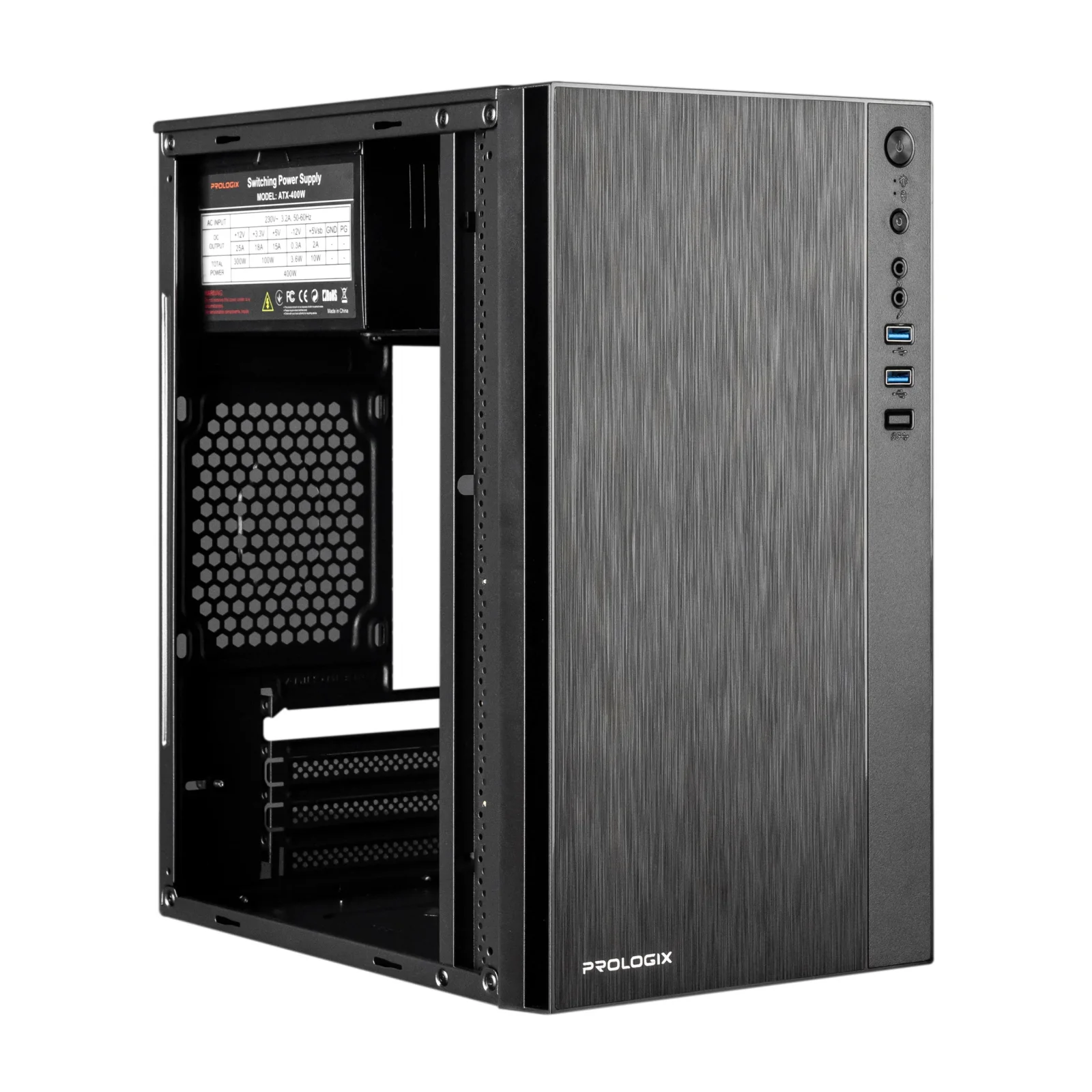 Корпус Prologix E124 400W Black UA