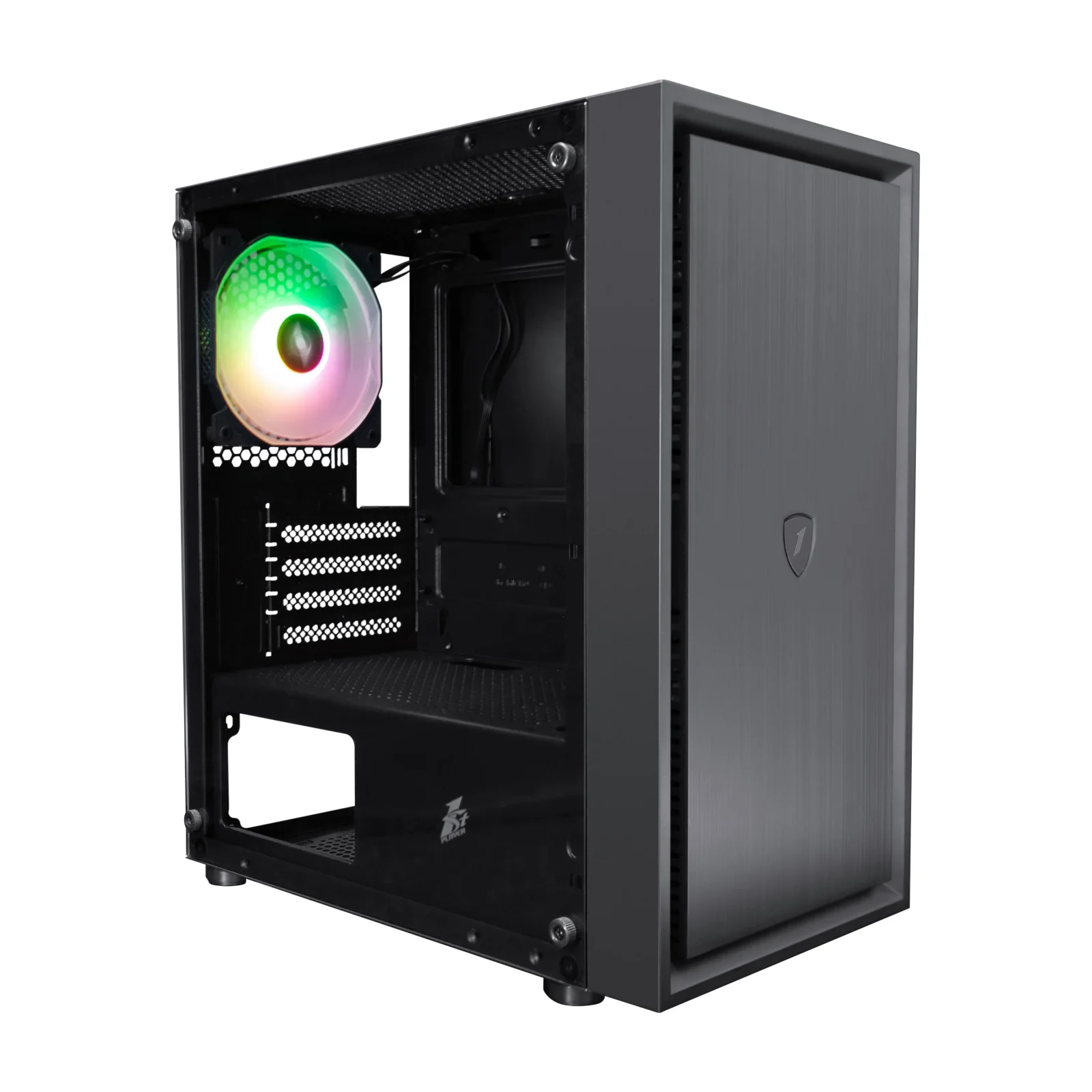 Корпус 1stPlayer B5-M-1F2(AP) Black без БЖ UA