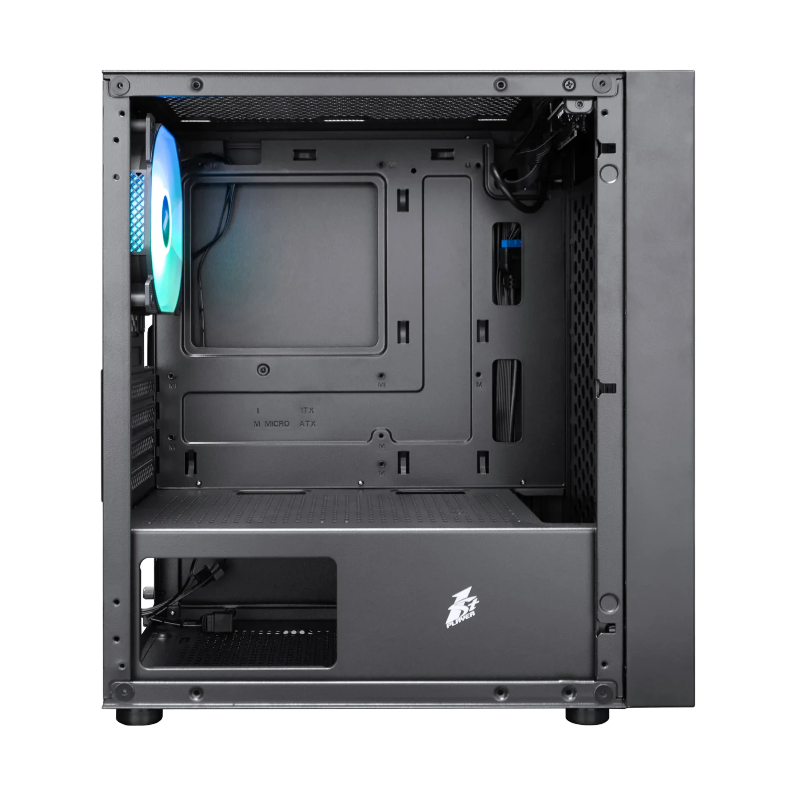 Корпус 1stPlayer B5-M-1F2(AP) Black без БЖ UA