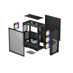 Корпус DeepCool CC560 Mesh V2 Black (R-CC560-BKAMA4-G-2) без БП UA