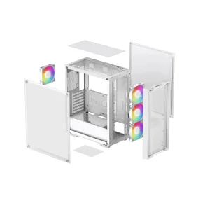 Корпус DeepCool CC560 Mesh V2 White (R-CC560-WHAMA4-G-2) без БЖ UA