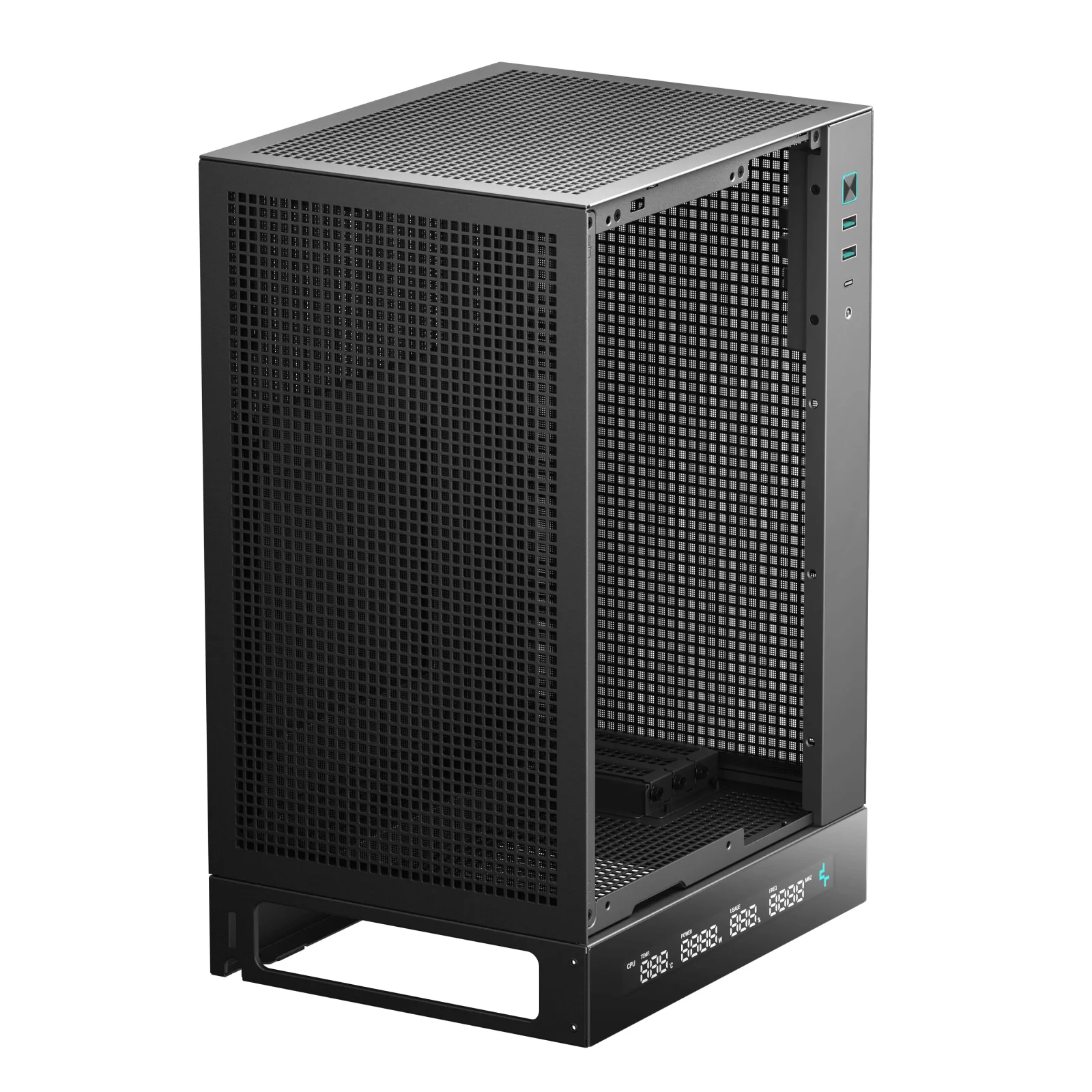 Корпус DeepCool CH170 Digital Black (R-CH170-BKNPI0D-G-1) без БП UA