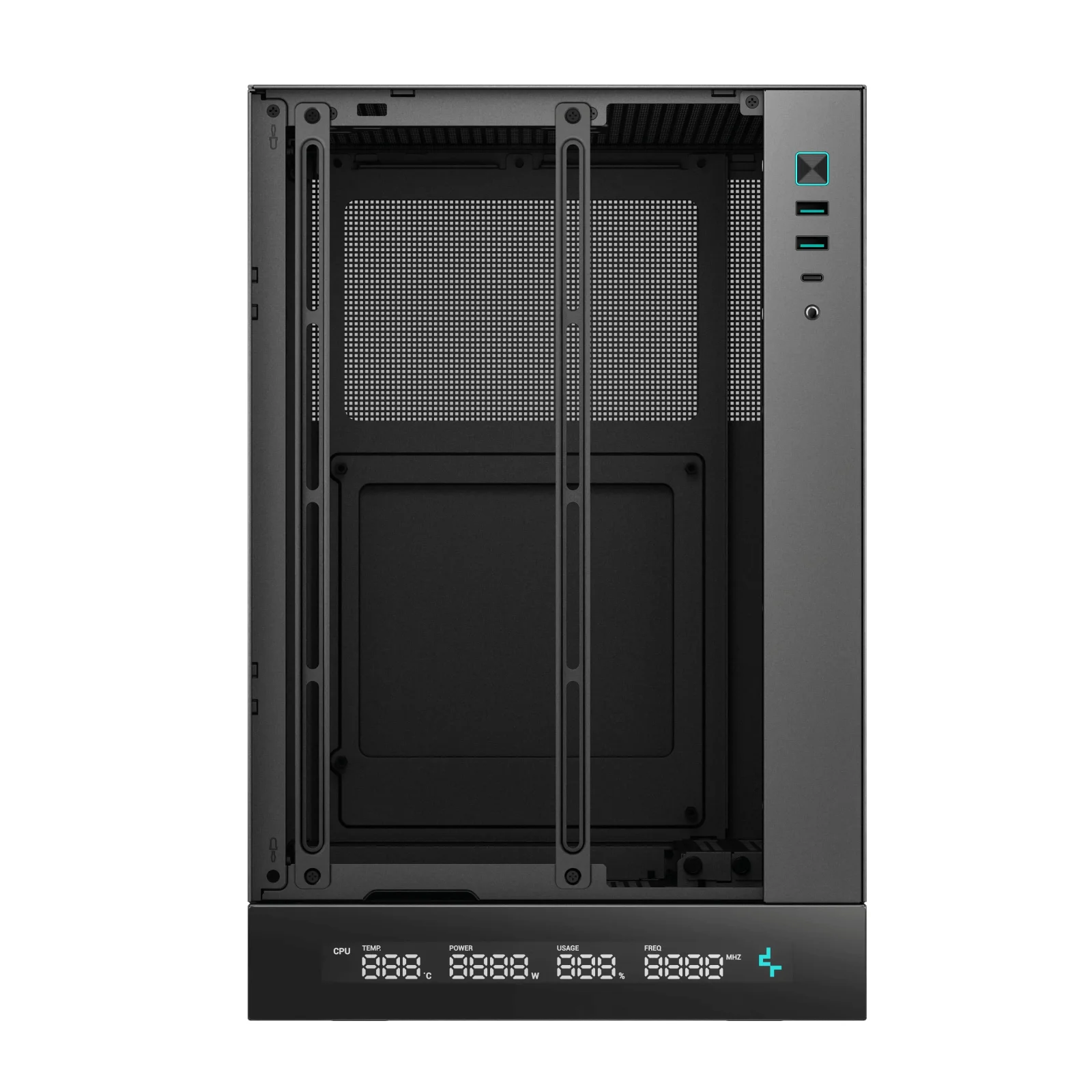 Корпус DeepCool CH170 Digital Black (R-CH170-BKNPI0D-G-1) без БП UA