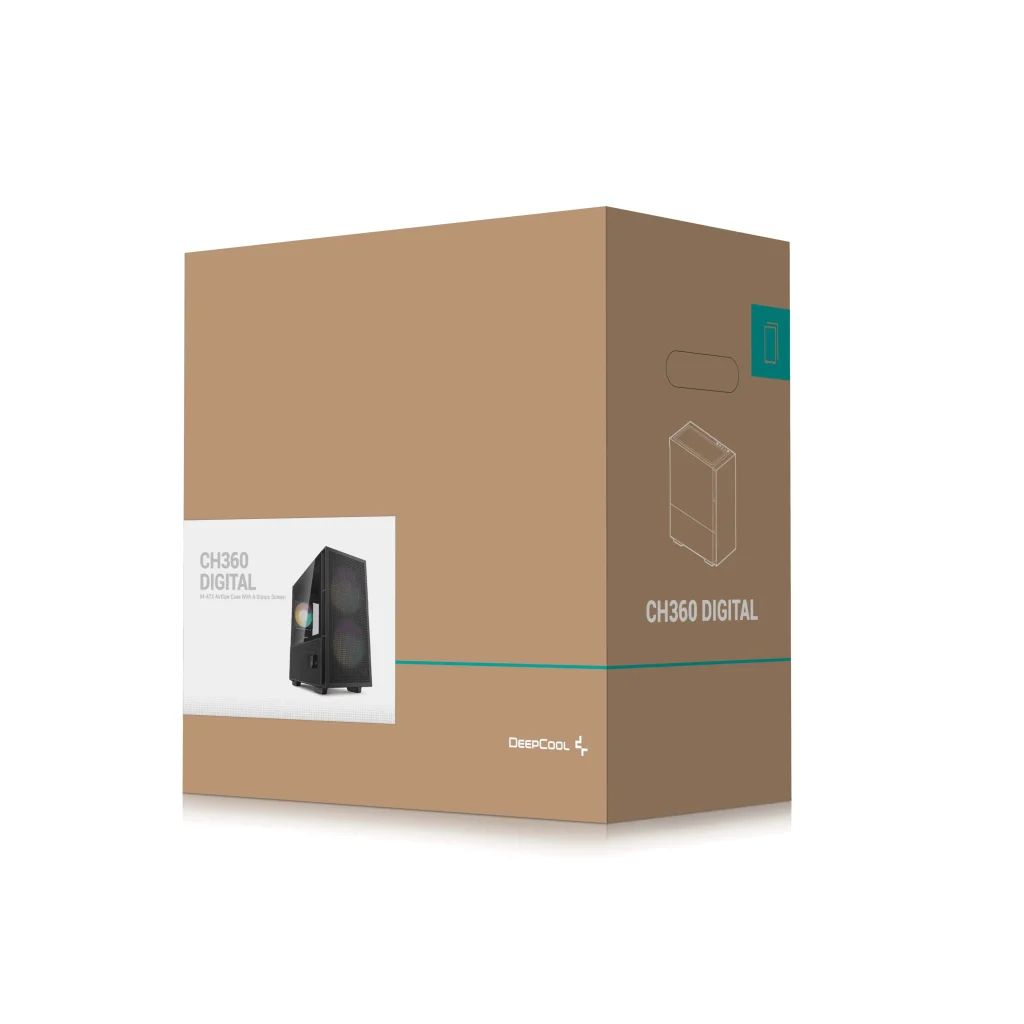 Корпус DeepCool CH360 Digital Black (R-CH360-BKAPE3D-G-1) без БЖ UA