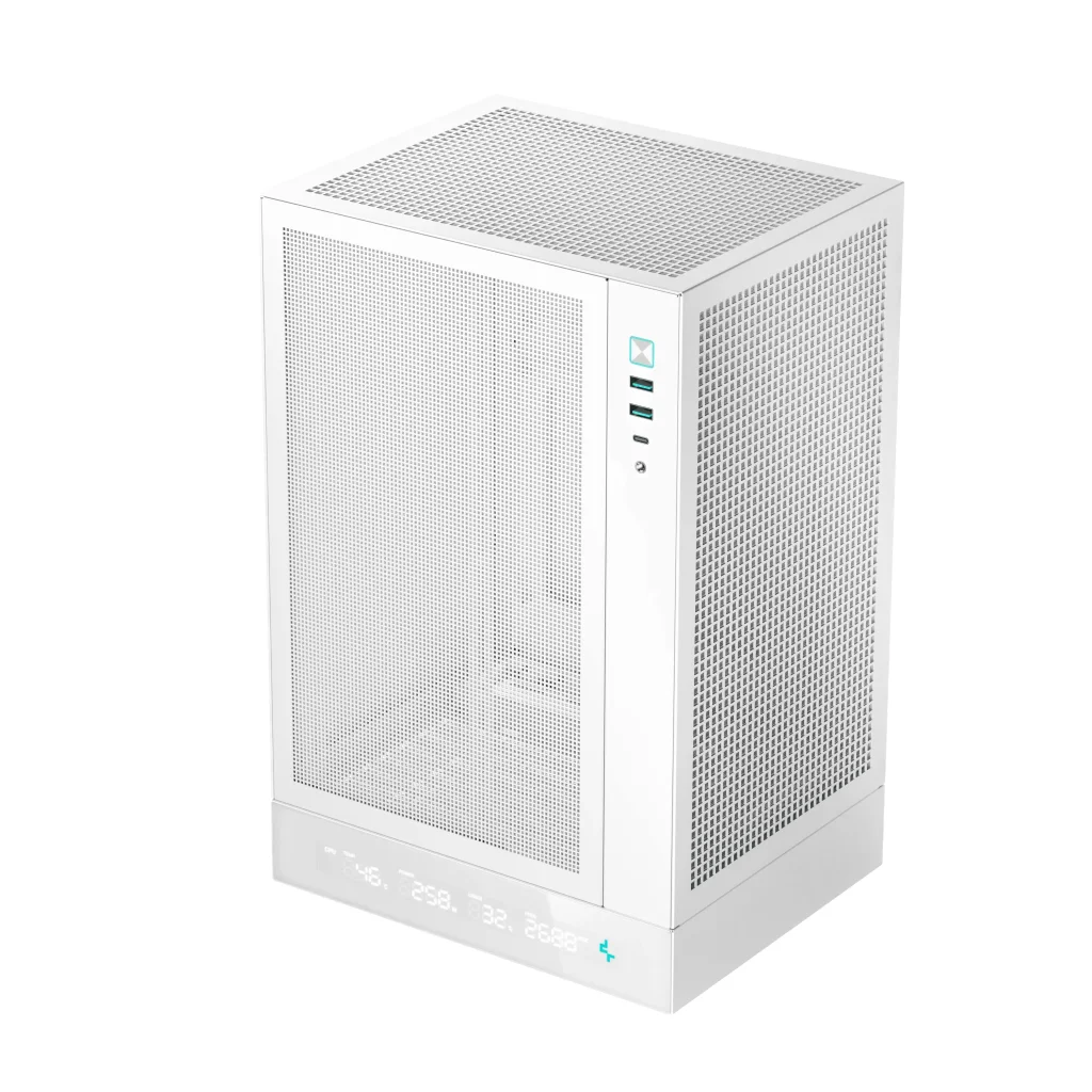 Корпус DeepCool CH170 Digital White (R-CH170-WHNPI0D-G-1) без БЖ UA