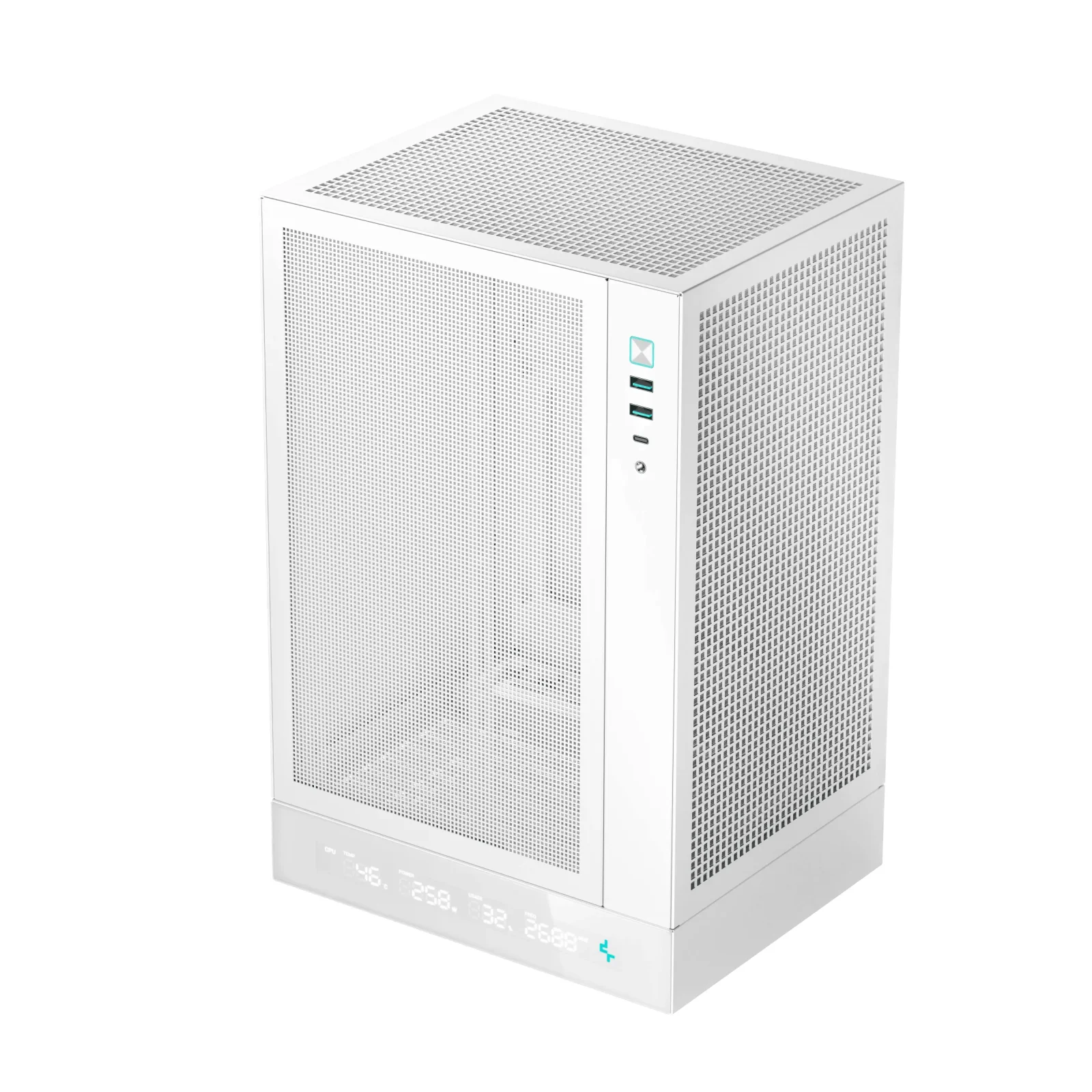 Корпус DeepCool CH170 Digital White (R-CH170-WHNPI0D-G-1) без БП UA