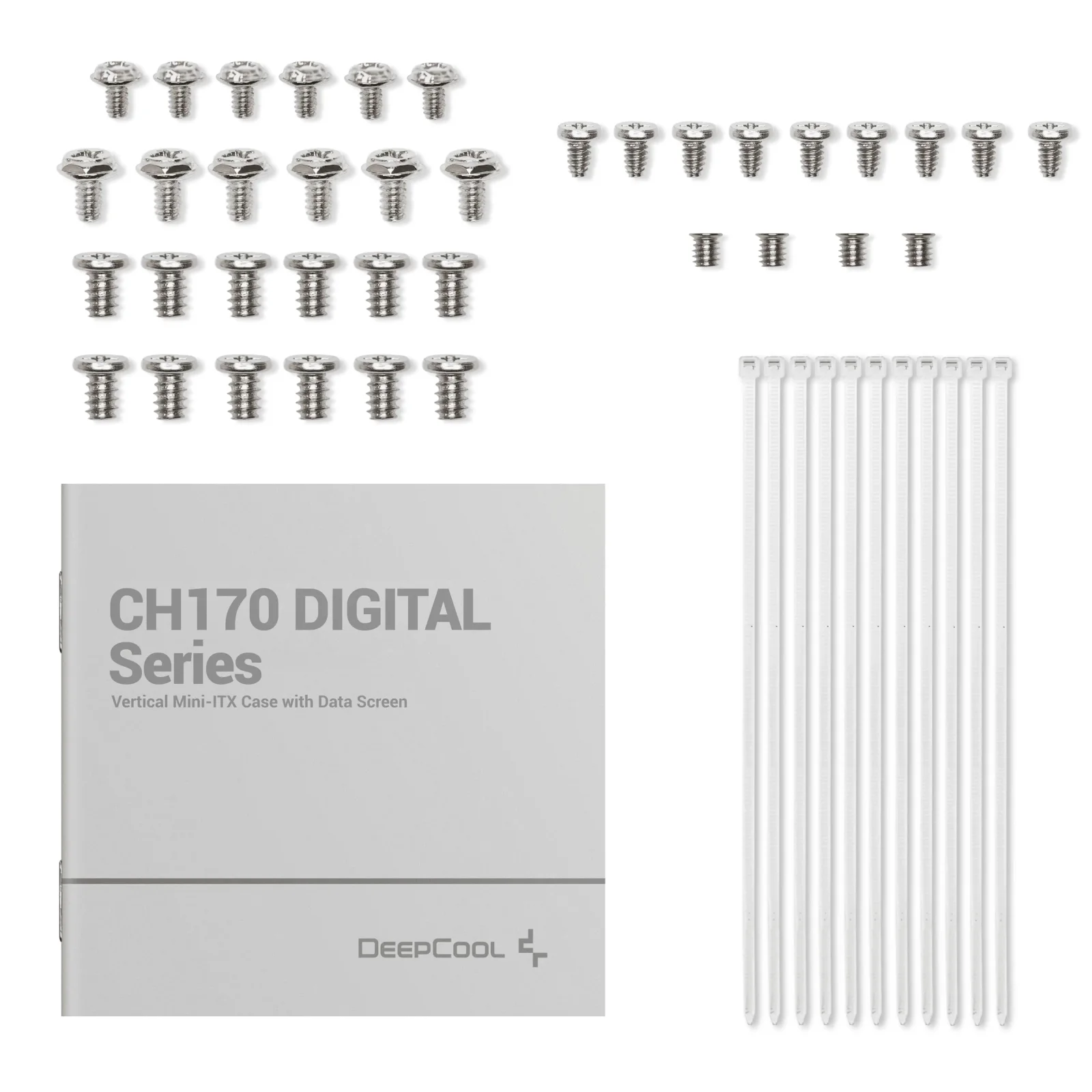 Корпус DeepCool CH170 Digital White (R-CH170-WHNPI0D-G-1) без БП UA