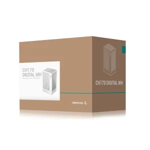 Корпус DeepCool CH170 Digital White (R-CH170-WHNPI0D-G-1) без БЖ UA