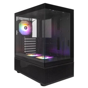 Корпус 1stPlayer Mi7-A-2F2R-1F2 Black без БЖ, Mi7-A-2F2R-1F2-BK UA