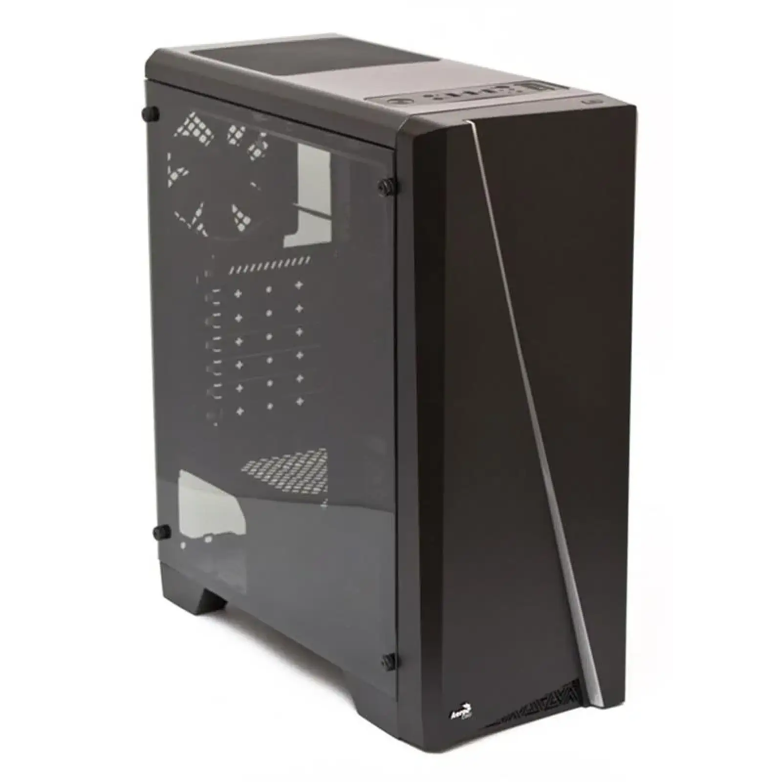 Корпус AeroCool Cylon BG RGB (Cylon BG Tempered Glass) Black без БП, PGS CYLON Black BG UA
