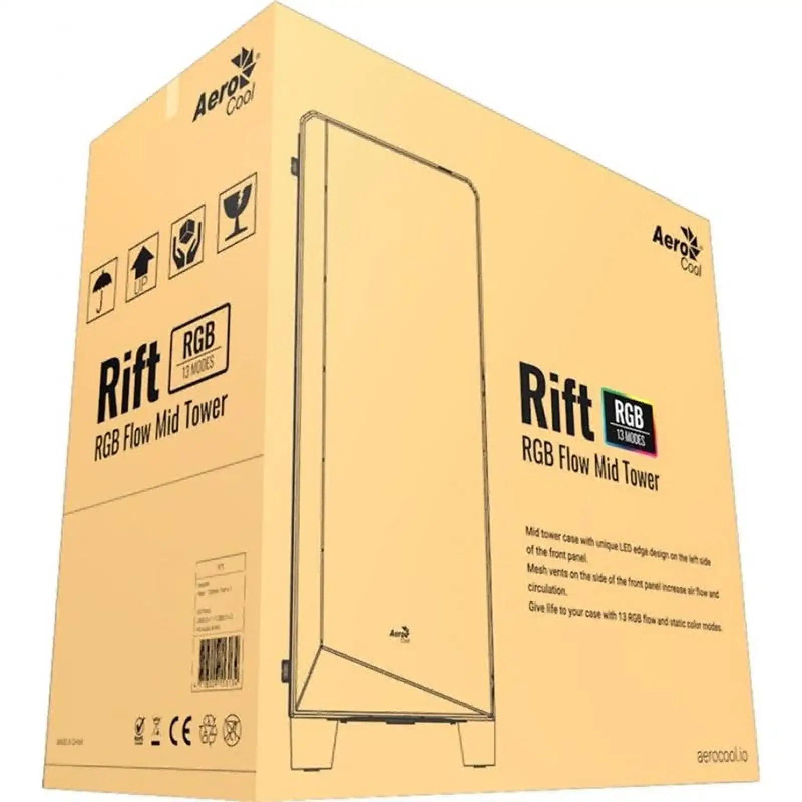 Корпус AeroCool Rift BG (Rift BG) Black без БЖ UA
