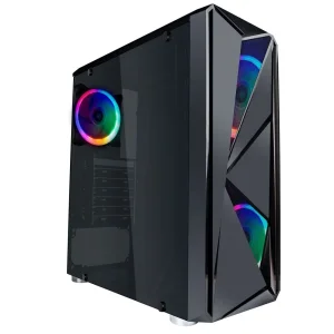 Корпус 1stPlayer F4-3R1 Color LED Black 500W, F4-3R1&PS-500FK UA