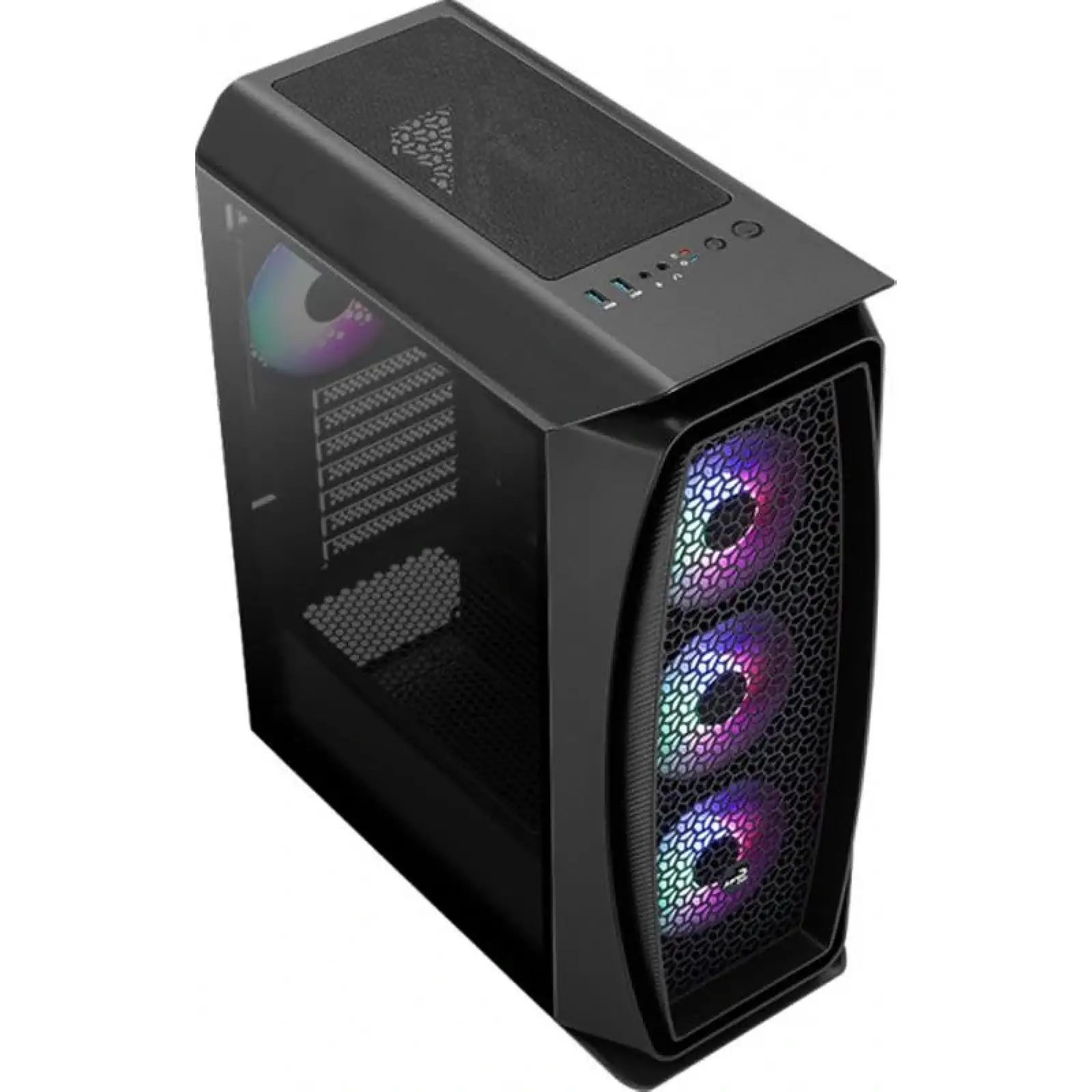 Корпус AeroCool Aero One Frost-G-BK-v1 (ACCM-PB17043.11) Black без БЖ UA