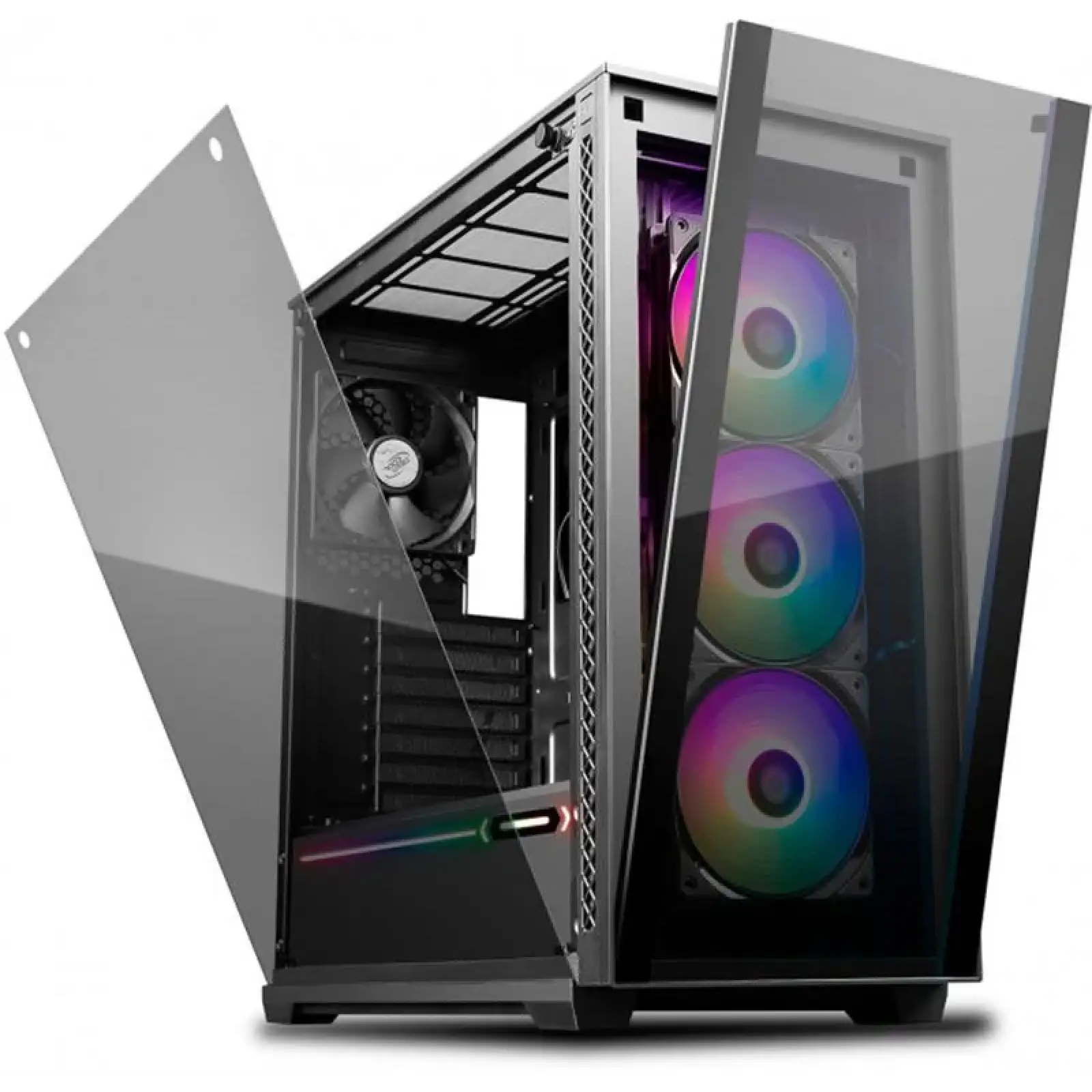 Корпус DeepCool Matrexx 70 ADD-RGB 3F Black (DP-ATX-MATREXX70-BKG0P-3F) без БЖ UA
