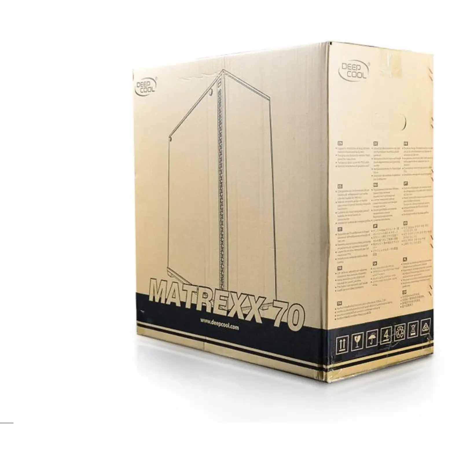 Корпус DeepCool Matrexx 70 ADD-RGB 3F Black (DP-ATX-MATREXX70-BKG0P-3F) без БЖ UA