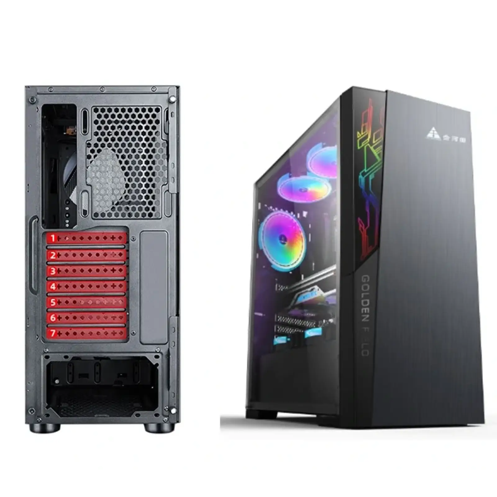 Корпус Golden Field Phantom 1 (1091B) Black без БП UA